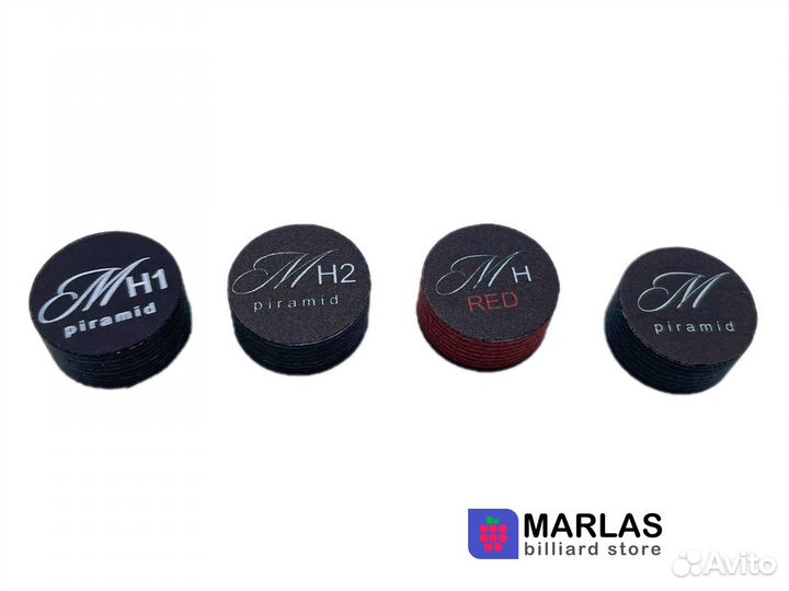 Наклейка для кия А. Меписашвили H1 H2 RED M Brown