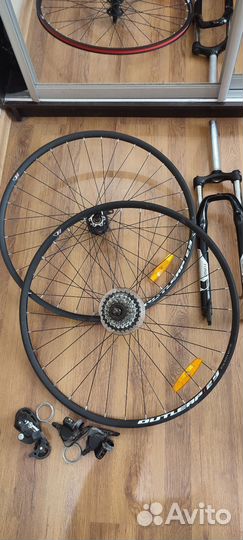 Вилка 29, колеса 29, трансмиссия