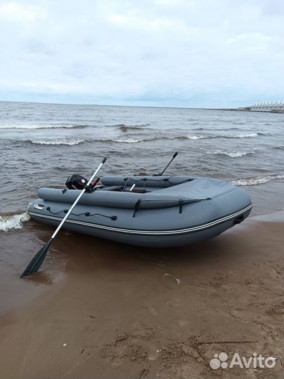 Надувная лодка пвх бу с мотором