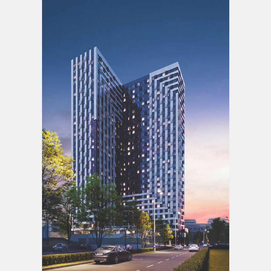 2-к. апартаменты, 56,8 м², 10/30 эт.