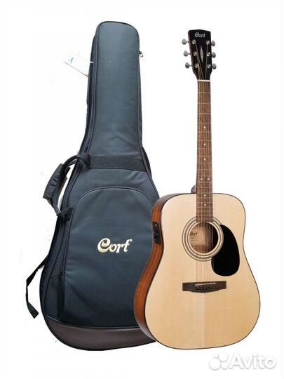 Гитара Cort с чехлом новая Электроакустическая