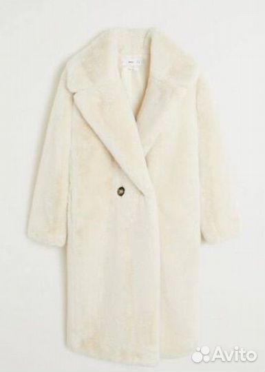 Шуба женская белая