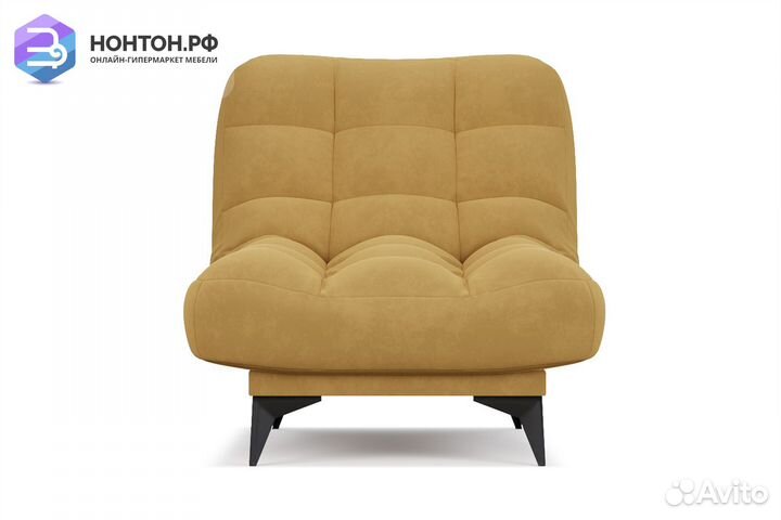 Кресло клик-кляк Арно велюр желтый