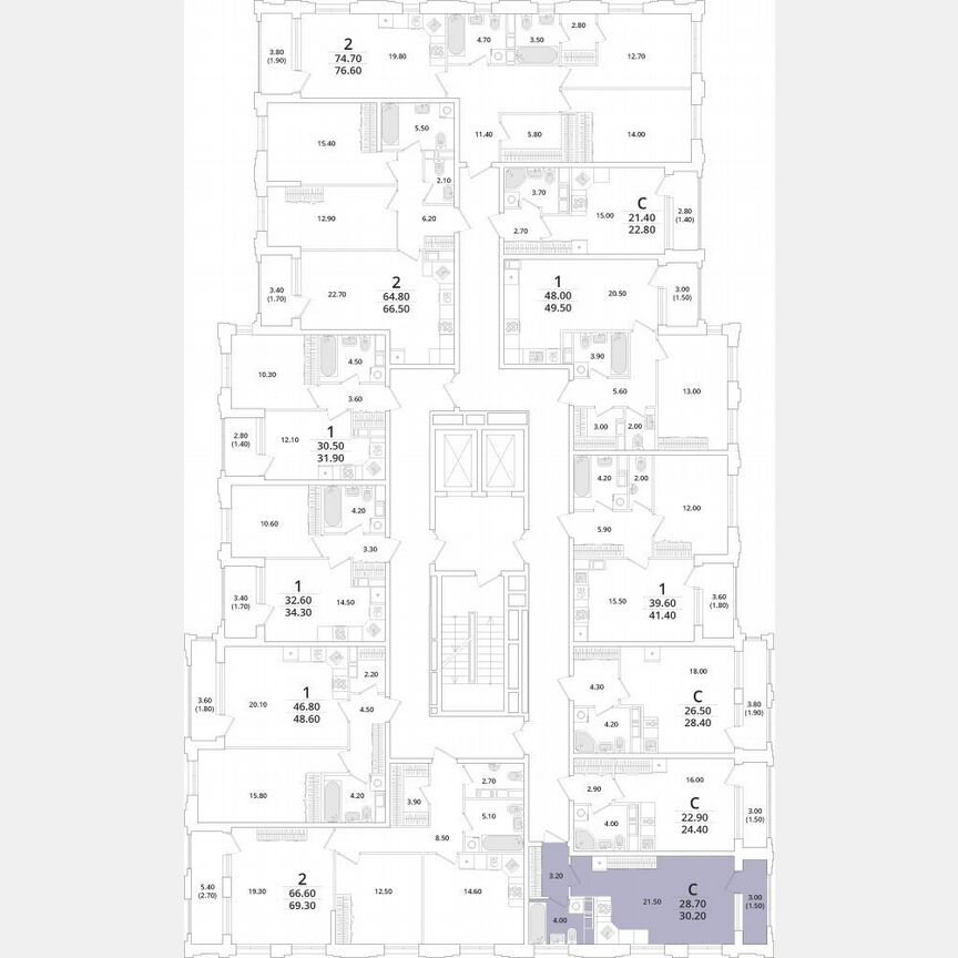 Квартира-студия, 30,2 м², 3/13 эт.