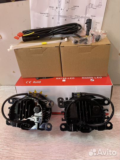 Противотуманные фары на porsche cayenne