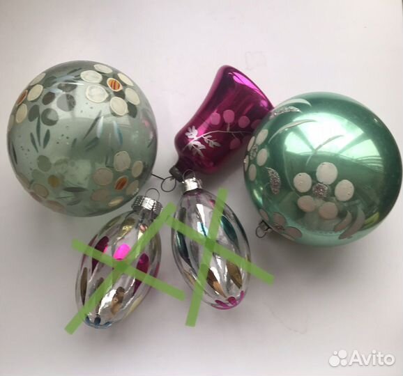 Шары новогодние плафоны от советской гирлянды