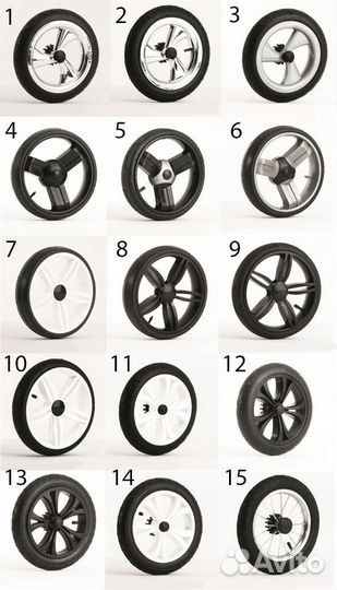 Колеса для детских колясок более 200 видов