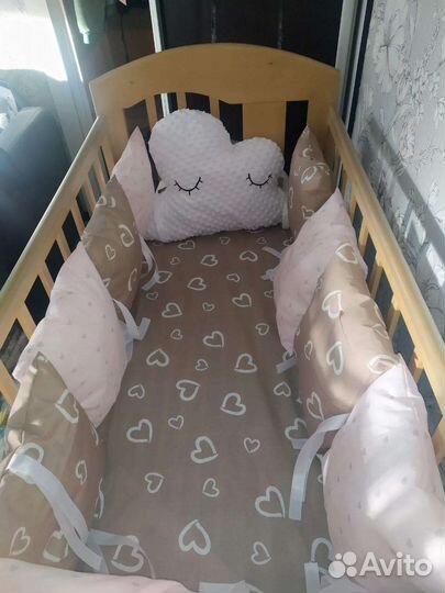 Бортики в детскую кроватку бу