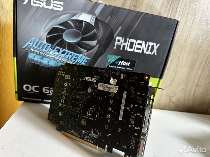 Видеокарта 1660ti Asus Phoenix гарантия