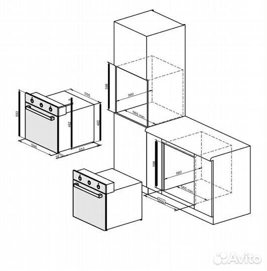 Духовой шкаф электрический новый