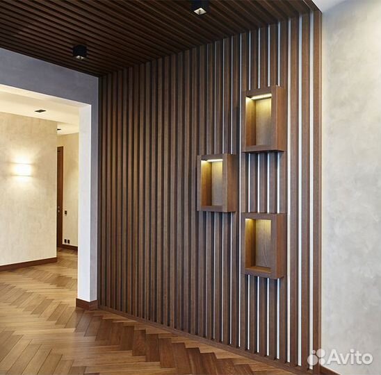 Декоративные деревянные рейки и перегородки