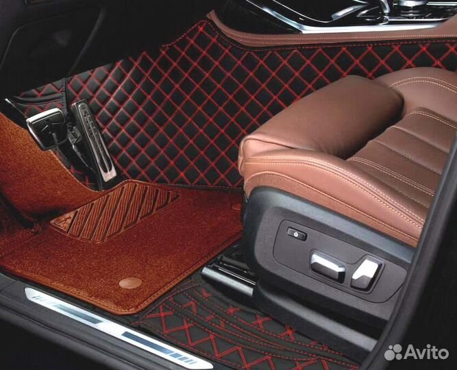 3D Коврики Mitsubishi Pajero Sport 4 из Экокожи