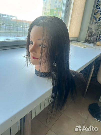 Болванка, волосы натуральные, шатенка