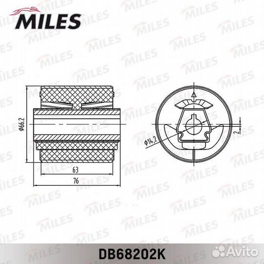 Сайлентблок передней подвески Miles, DB68202K