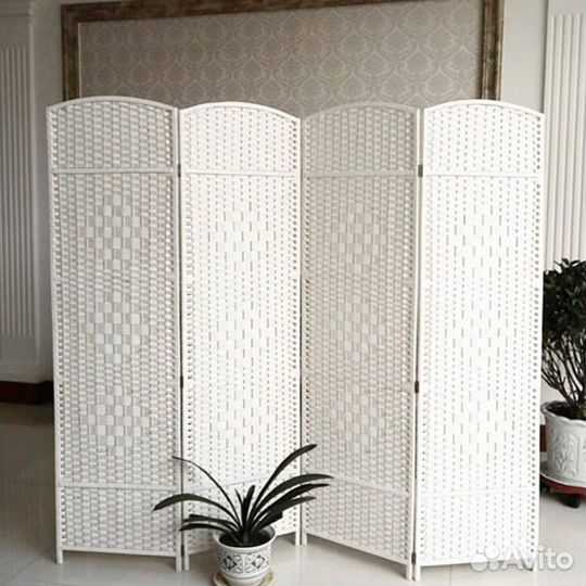 Ширма новая для дома и в салон новая белая