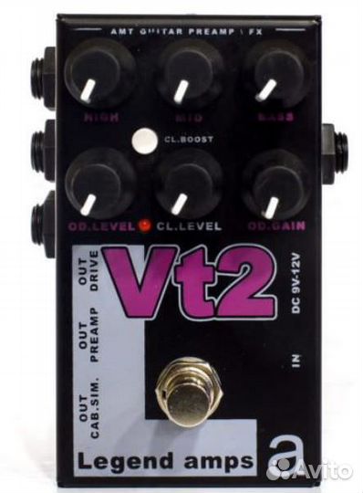 Новый гитарный предусилитель AMT VT-2. Доставка
