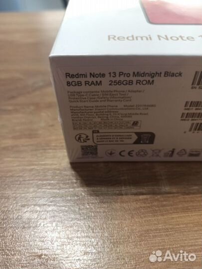 Xiaomi Redmi Note 13 Pro, 8/256 ГБ