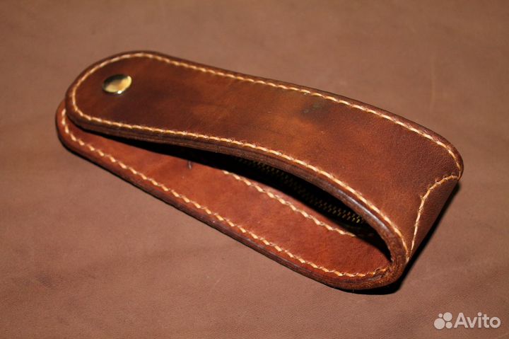 Слеппер/монетница. Из натуральной кожи