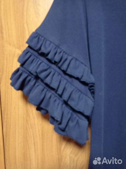 Школьное платье синее