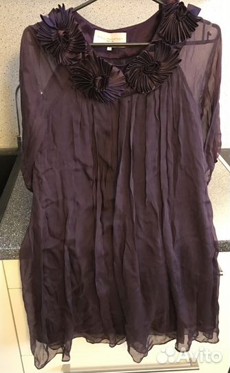 Платье, размер S, цвет бордово-фиолетовый