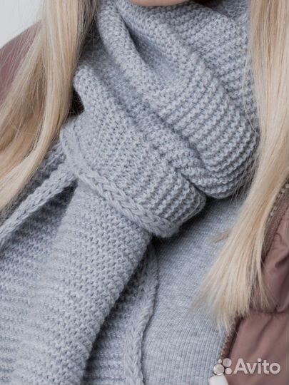 Шапка с шарфом