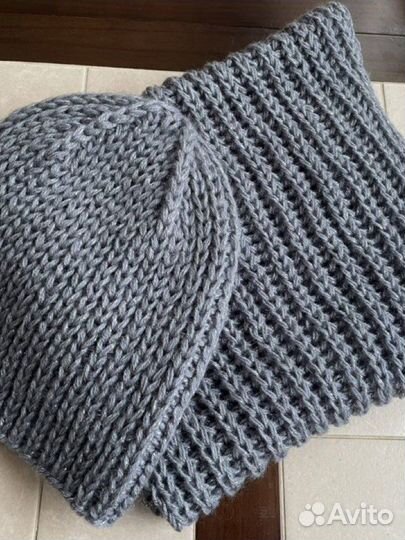 Снуд и шапка вязаные