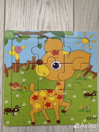 Пазлы детские деревянные