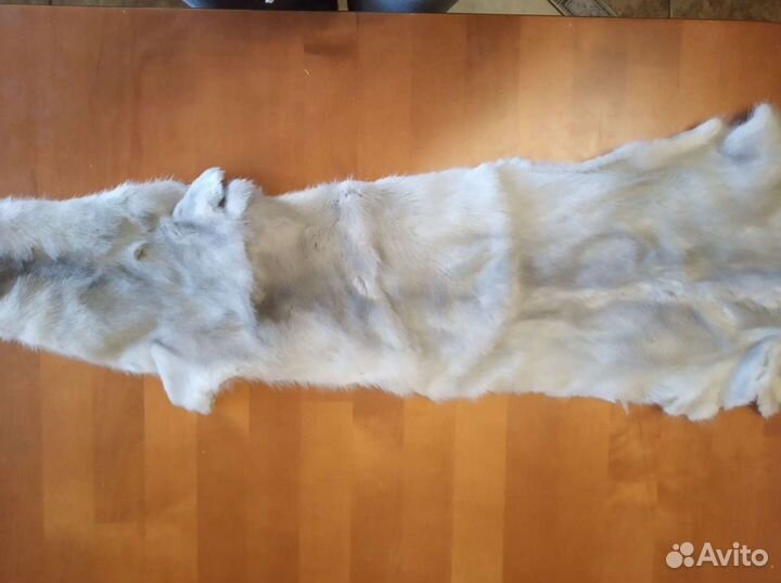 Шкурка норки серо- голубая 75 см
