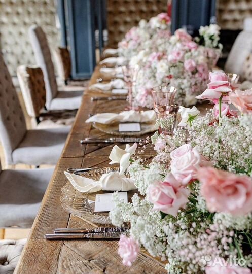 Оформление свадьбы цветами, декор мероприятий