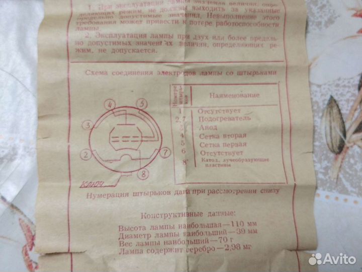 Радио лампа 6п.3с