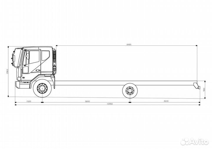 Автовышка Daewoo Novus CC6CT Надстройка Hansin 45m