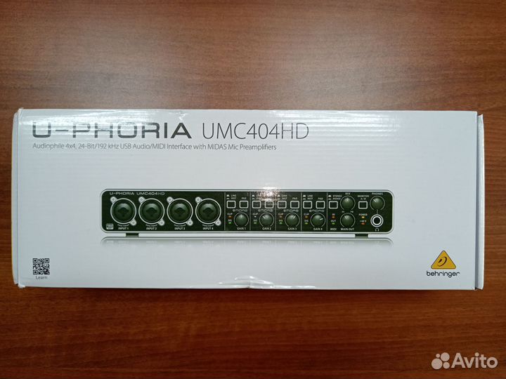 Внешняя звуковая карта UMC404hd Behringer новая