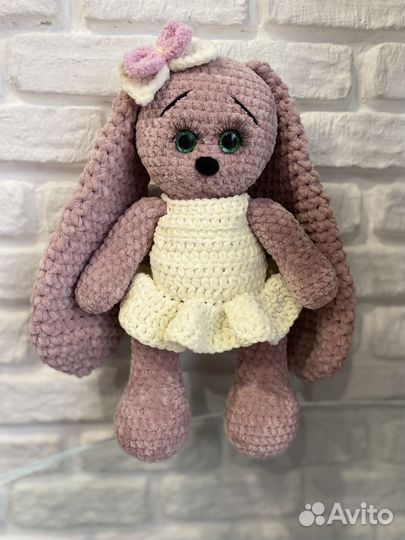 Плюшевый зайка ручная работа