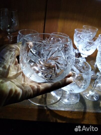 Фужеры хрустальные