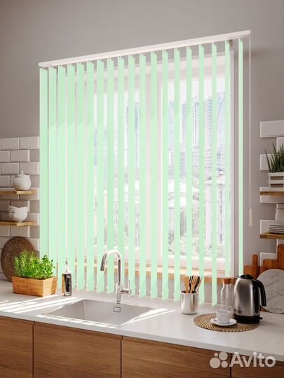 Жалюзи вертикальные Салатовые RAL3983