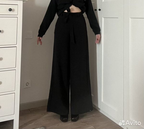 Брюки женские теплые с поясом