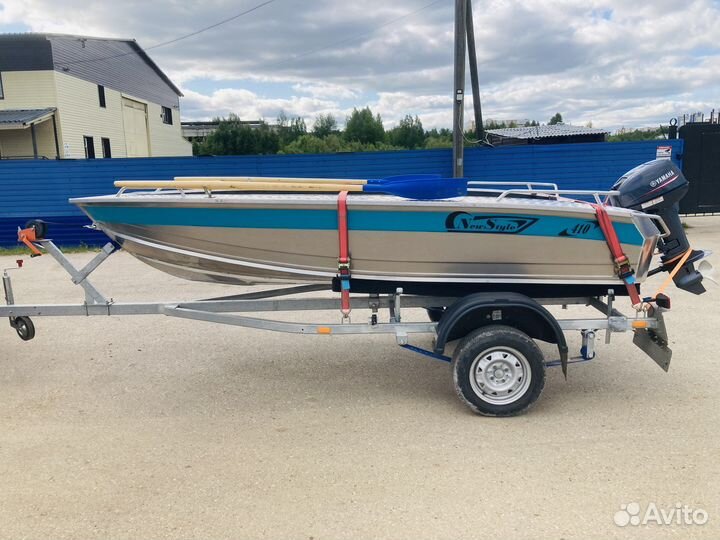 Комплект Yamaha 9.9 + Wellboat 410 NS + прицеп