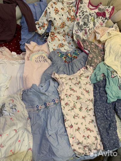 Вещи пакетом на девочку 74-80