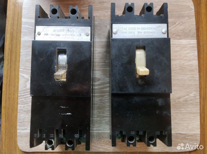 Выключатель трехфазный СССР, лампа 1000 ватт