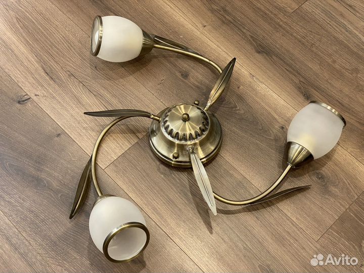 Люстра потолочная Античная бронза