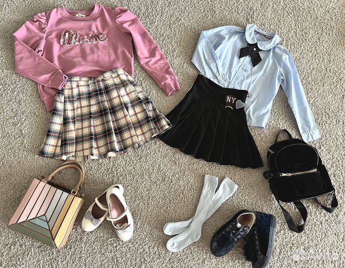 Юбки zara, блузка, пиджак 140-150