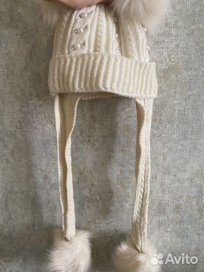 Шапка зимняя для девочки 2-3 года