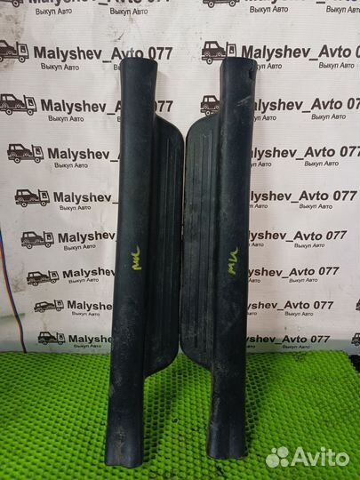 Накладки передних порогогов Geely mk cross