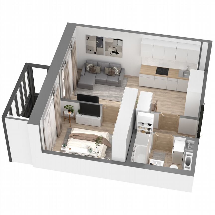 1-к. квартира, 41,3 м², 17/23 эт.