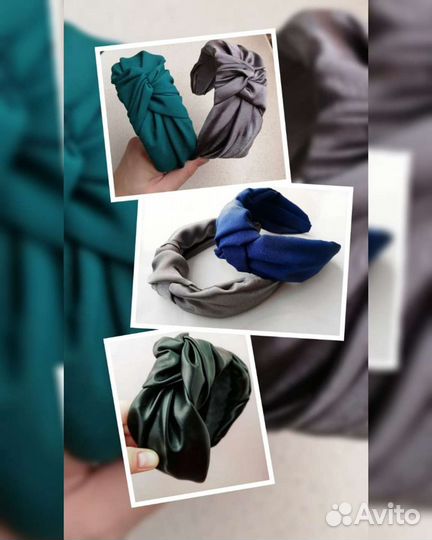 Ободок с узлом ручной работы