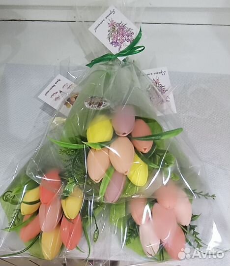 Букеты тюльпанов. Мыло ручной работы