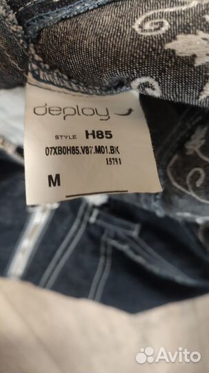 Джинсовый комбинезон шортами deploy 42-44