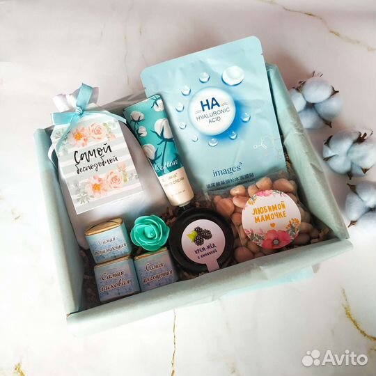 Подарочный бокс, подарочный набор, подарок маме