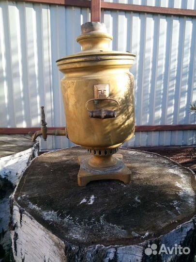 Самовар на дровах старинный