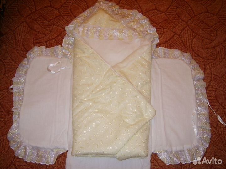 Конверт, одеяло, уголок на выписку